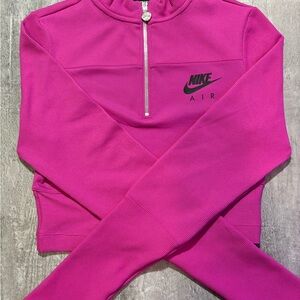 Nike Air Pink Half-Zip Sweatshirt